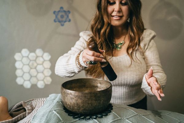 playing buddha bowls that are ceremonial and old