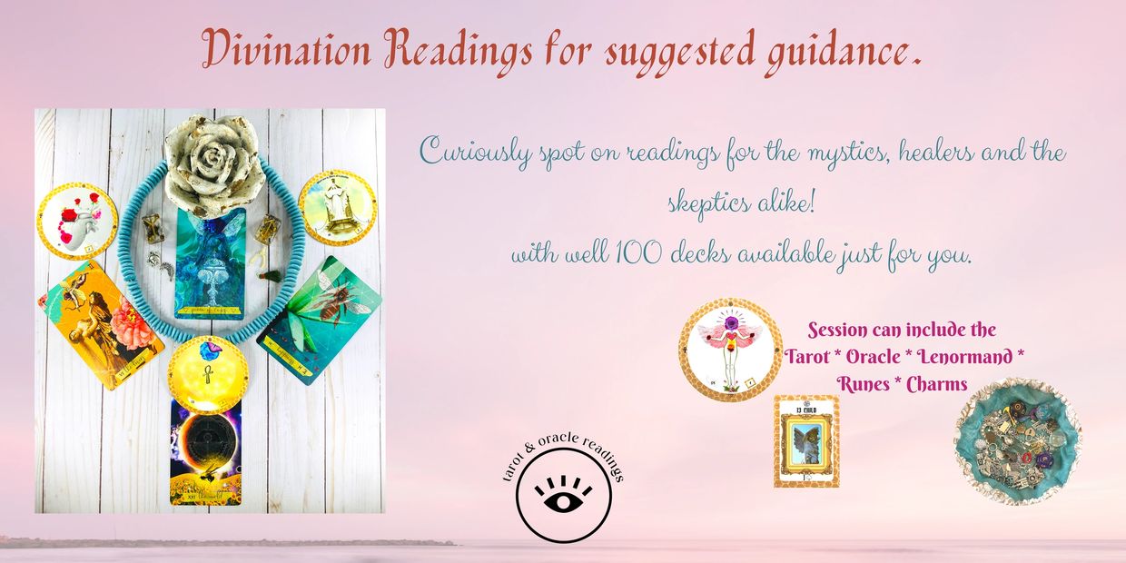 tarot and oracle readings online, lenormand readings, runes readings, charm readings