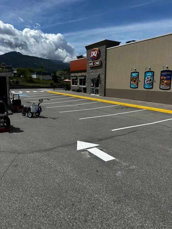 Salmon Arm DQ Line Painting