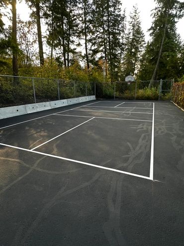 Salmon Arm Pickleball Court Line Painting