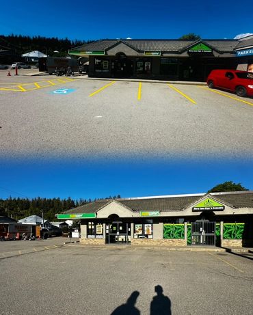 Line Painting Enderby Subway Mall