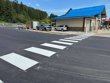 Enderby Tim Hortons Line Painting