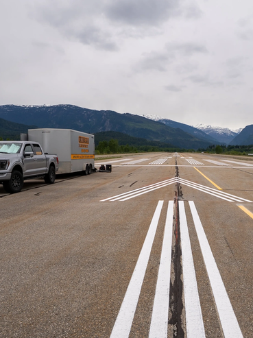 Revelstoke Airport Line Painting