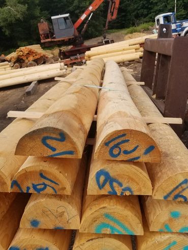 12"
Half Log Stair Treads