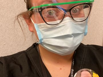 Smile Button at a care center car dealer churches