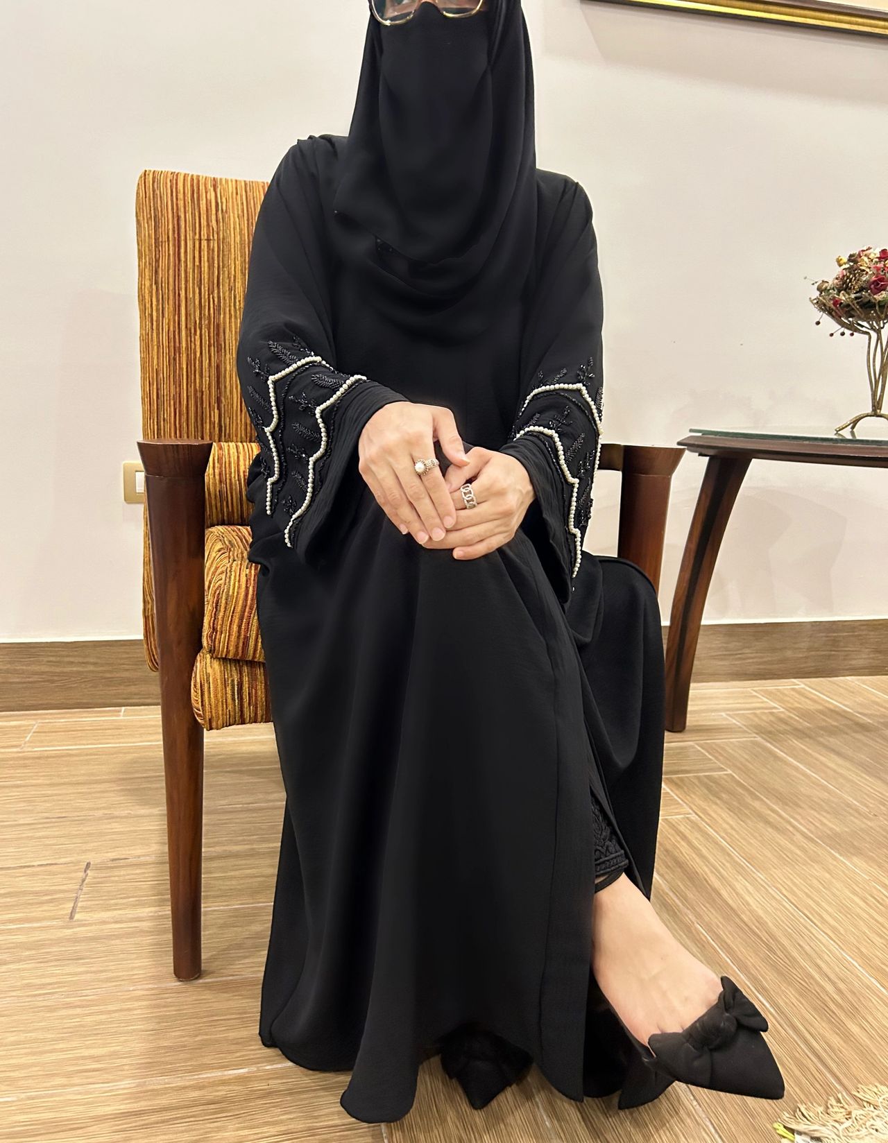 black embroidered abaya black embroidered abaya