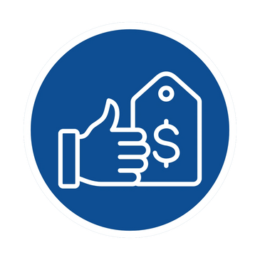 a hand giving a thumbs up to a dollar sign