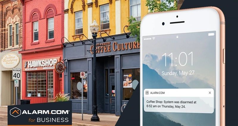 Get real-time alerts or event notifications showing who enters your business and when.