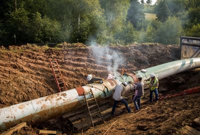 Installation of Line 3 Pipeline.