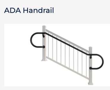 ADA-compliant handrail system by Apartment Railing Systems for apartments, hotels, and commercial bu