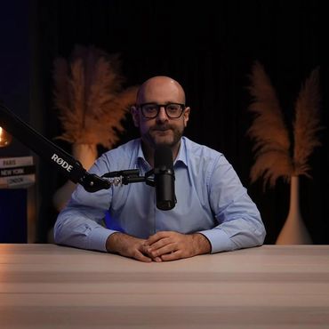 Content creator recording in our Dubai podcast studio, perfect for professionals and beginners.