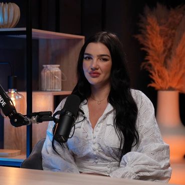 Podcast recording session in a professional studio setup in Dubai.