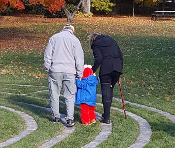 Strolling the completed Labyrinth - 2019