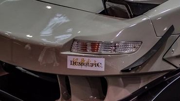 Modified sports car front bumper