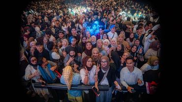 Audiences in a concert