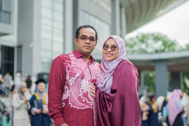 Graduates celebrating together after ceremony
