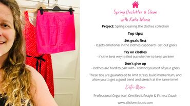 Spring Declutter & Clean with All Silver Clouds. We help with clothes and overwhelm. Join us