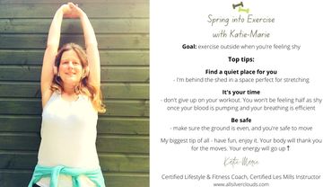 Spring into Exercise with Katie-Marie 2022 All Silver Clouds - stretch in peace