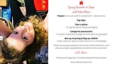 Spring Declutter & Clean with All Silver Clouds. We help with overwhelm and stuff. Join us