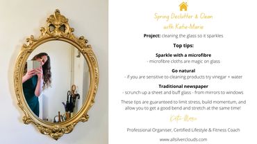 Spring Declutter & Clean with All Silver Clouds. Gleaming mirrors reflect light and space. Join us