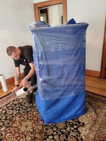 Shrink wrapping and prepping a local move in Syracuse NY