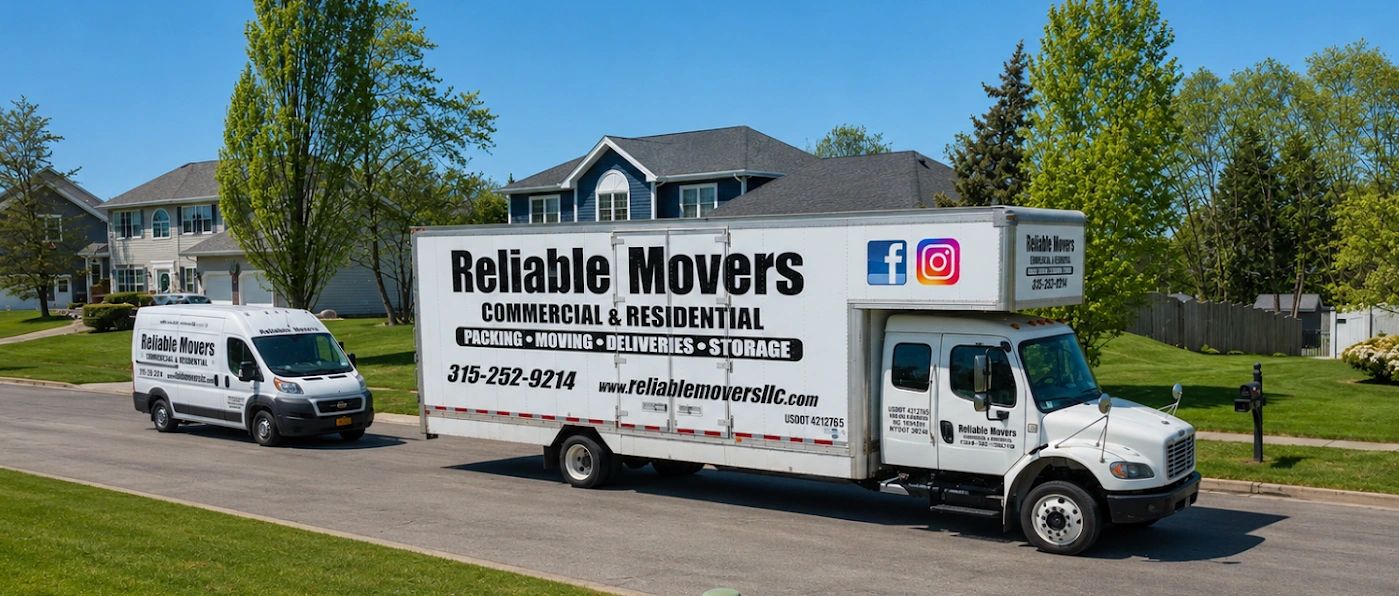 Reliable Movers completing a local move in Manlius, NY.