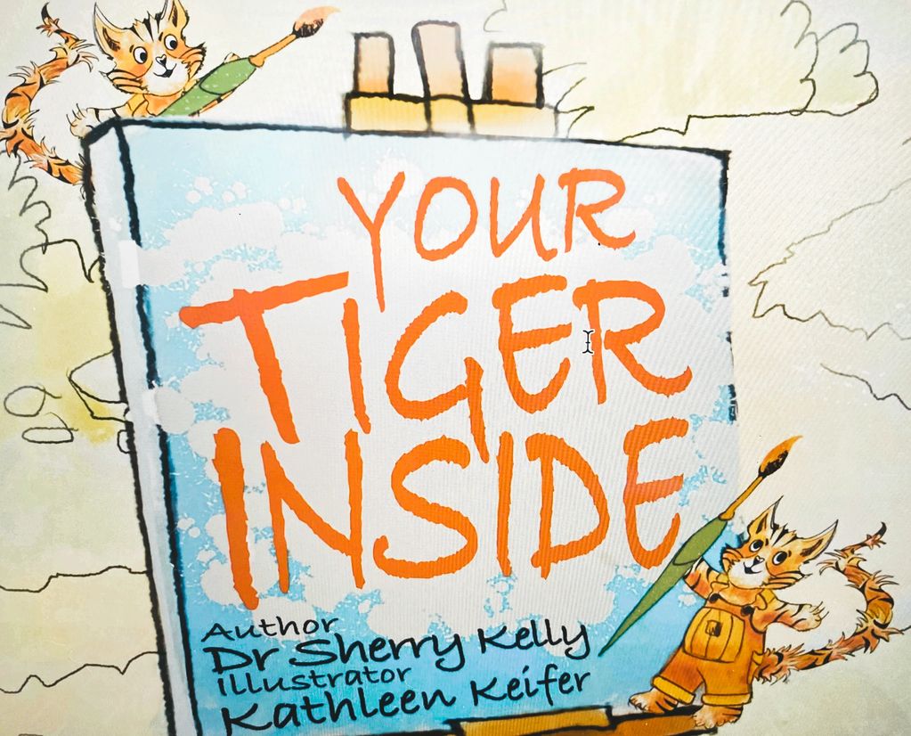 Your Tiger Inside front cover children's picture book