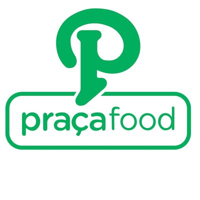 Praça food, logo de restaurante de comida saudável na Gleba Palhano, Londrina. Serve pokes e saladas