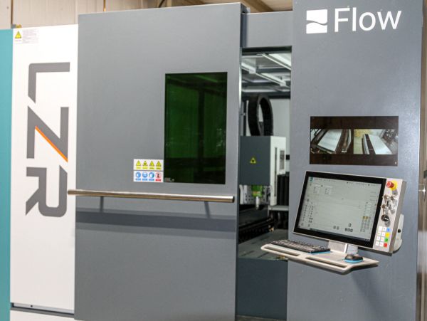 Industrial Flow waterjet cutting machine.