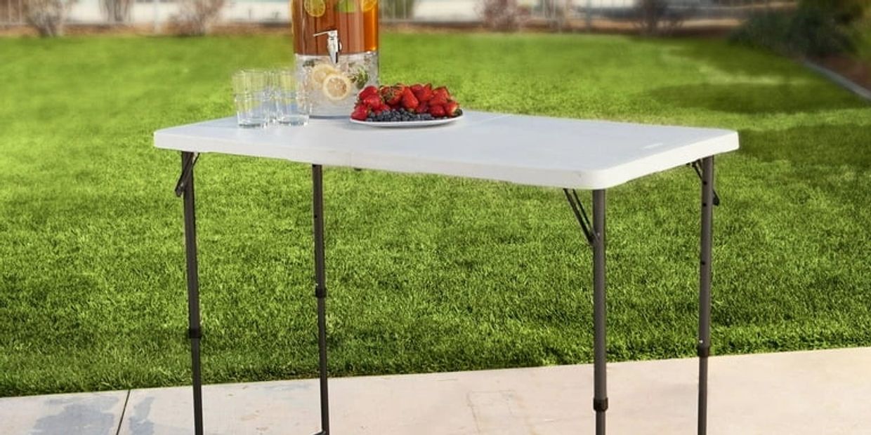 4ft Rectangular Folding Table Rentals In All The Dallas DFW Area