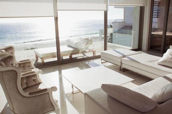 Solar Shades with Ocean View