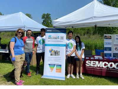NextGen volunteers partnered with SEMCOG and Canton Township to promote traffic safety awareness