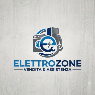 Logo for Elettrozone, specializing in sales and assistance of electrical appliances.