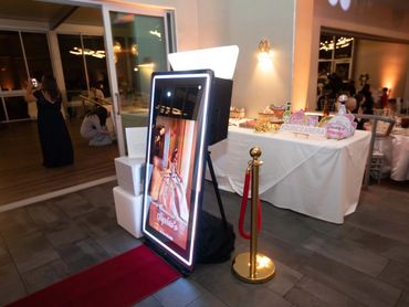 Quinceanera Mirror Photo Booth Rental at Almansor Court, Alhambra, California by Rumba Photo Booth