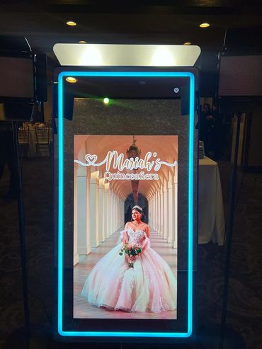 Quinceanera Mirror Photo Booth Rental at The Grand, Long Beach, California by Rumba Photo Booth.
