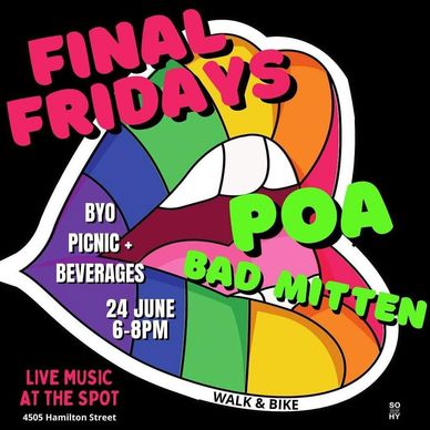Shawn's band P.O.A. is playing at The Spot in Hyattsville