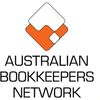 Logo of the Australian Bookkeepers Network with geometric shapes.