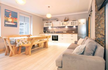 Open plan kitchen