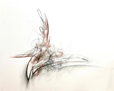 Abstract Painting by Artist Erin Leigh Boughamer - Erin Leigh Studios - Calming Chaos Series