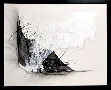 Abstract Painting by Artist Erin Leigh Boughamer - Erin Leigh Studios - Calming Chaos Series