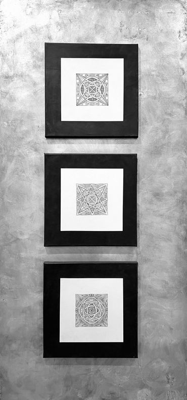 Abstract Painting by Artist Erin Leigh Boughamer - Erin Leigh Studios - Calming Chaos Series