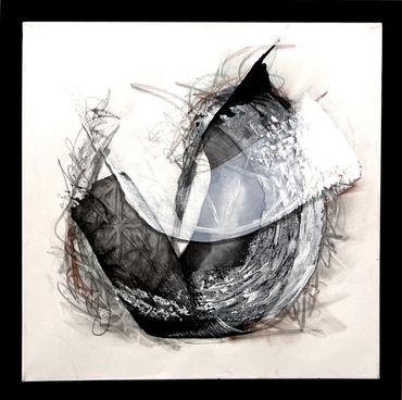 Abstract Painting by Artist Erin Leigh Boughamer - Erin Leigh Studios - Calming Chaos Series