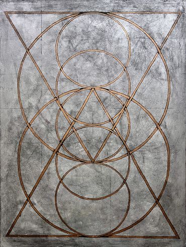 Abstract Painting by Artist Erin Leigh Boughamer - Erin Leigh Studios - Calming Chaos Series