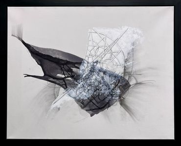 Abstract Painting by Artist Erin Leigh Boughamer - Erin Leigh Studios - Calming Chaos Series