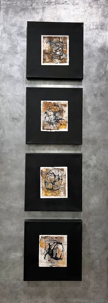 Abstract Painting by Artist Erin Leigh Boughamer - Erin Leigh Studios - Calming Chaos Series