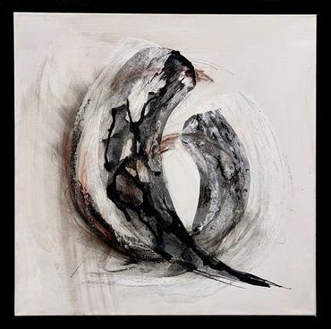 Abstract Painting by Artist Erin Leigh Boughamer - Erin Leigh Studios - Calming Chaos Series