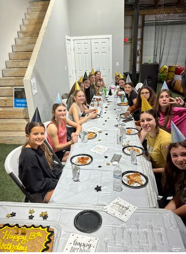 Birthday pizza party