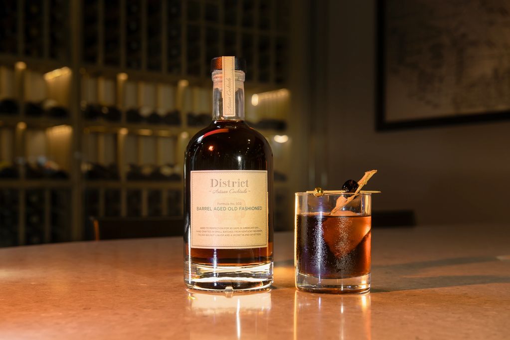 Kentucky bourbon, Italian walnut liquor, secret blend of bitters