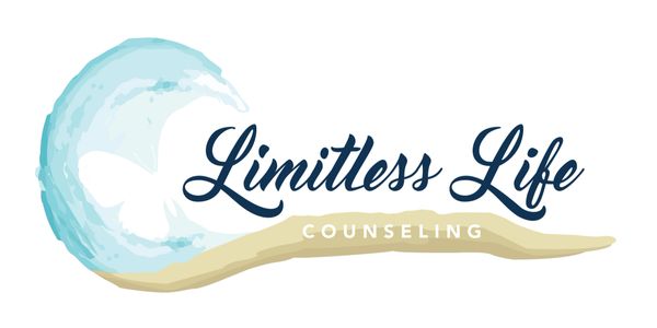 Limitless life logo with a white background