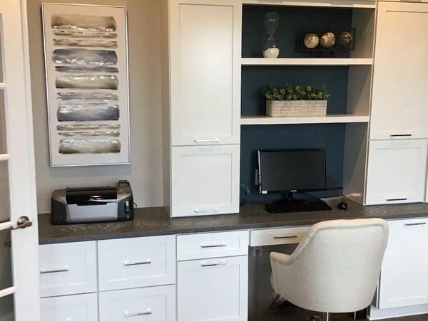 caesar stone counter - office remodel